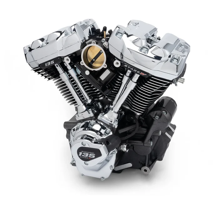 Screamin' Eagle 135CI Stage IV Performance Crate Engine - Black Granite & Chrome