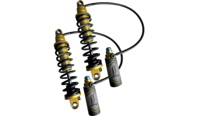 Legend Suspension Standard REVO ARC Remote Reservoir FL Coil Suspension 13" for '14-Up Harley Davidson Touring Models - Gold