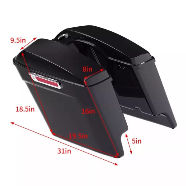 crome handle for 2019-2024 ultra classic limited driver side hard bag - Image 5