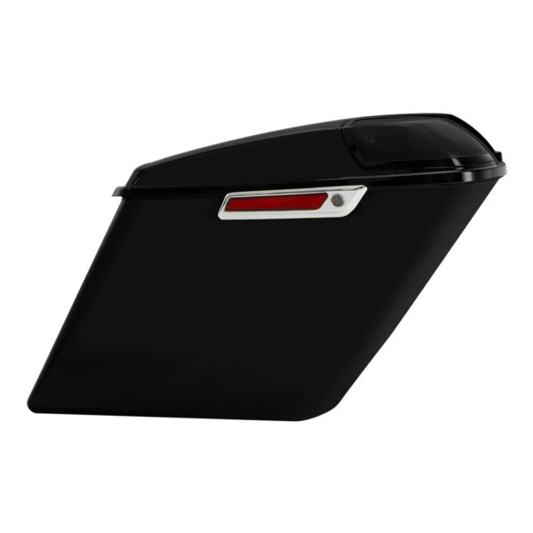 5" Hard Saddle Bags 5x7" Speaker Lid Bracket Fit For Harley Softail 84-17 Black - Image 2