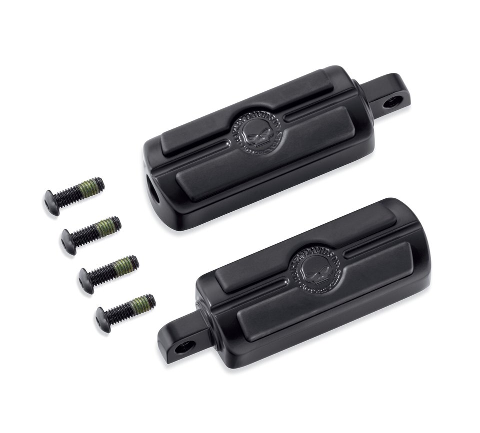Willie G Skull Footpegs - Black - 50501288 | Harley-Davidson
